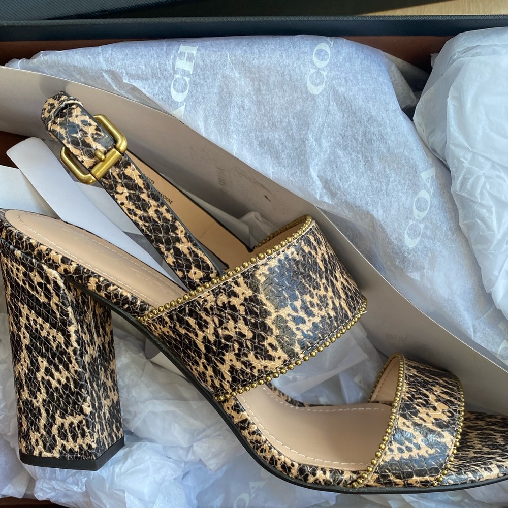 NWT sold out Coach Rylie Beadchain Sandal